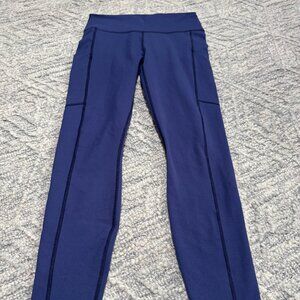 Fabletics powerhold leggings blue size medium